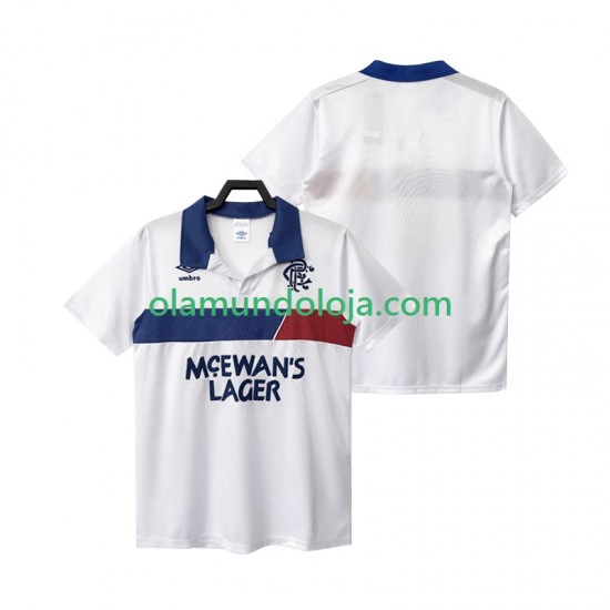 Camisola Rangers Retro Homem Equipamento Segundo 1994 Manga Curta